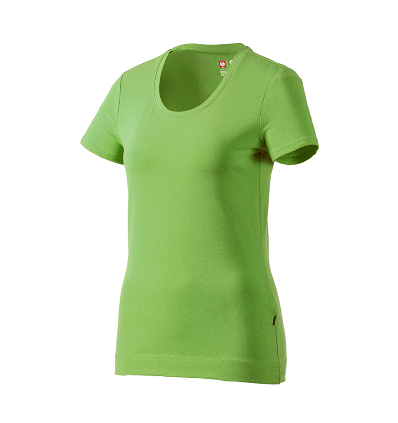 Hauts: e.s. T-shirt cotton stretch, femmes + vert d'eau 2