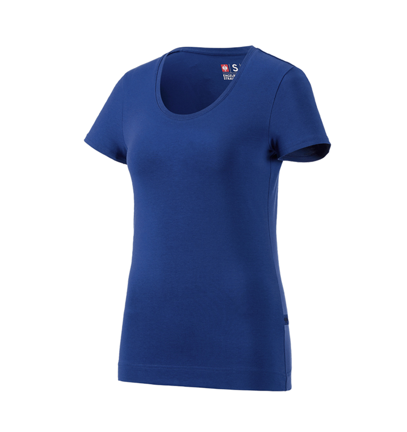 Onderwerpen: e.s. T-Shirt cotton stretch, dames + korenblauw 2