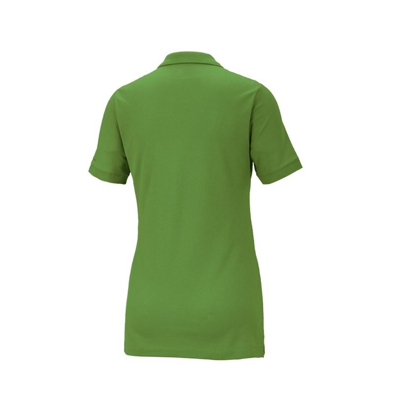 Shirts & Co.: e.s. Piqué-Polo cotton stretch, Damen + seegrün 3