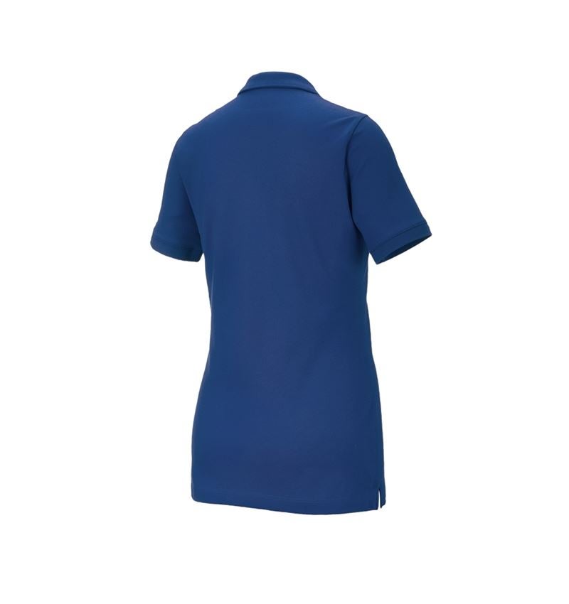 Shirts & Co.: e.s. Piqué-Polo cotton stretch, Damen + alkaliblau 3