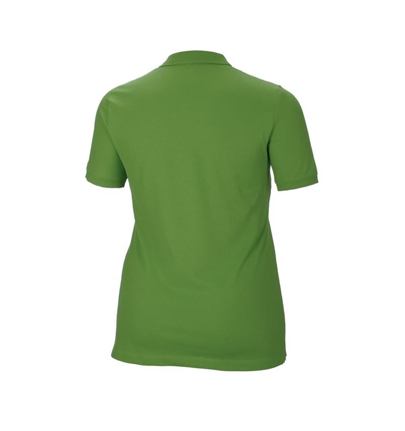 Shirts & Co.: e.s. Piqué-Polo cotton stretch, Damen, plus fit + seegrün 3