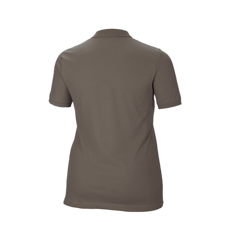 Shirts & Co.: e.s. Piqué-Polo cotton stretch, Damen, plus fit + stein 3