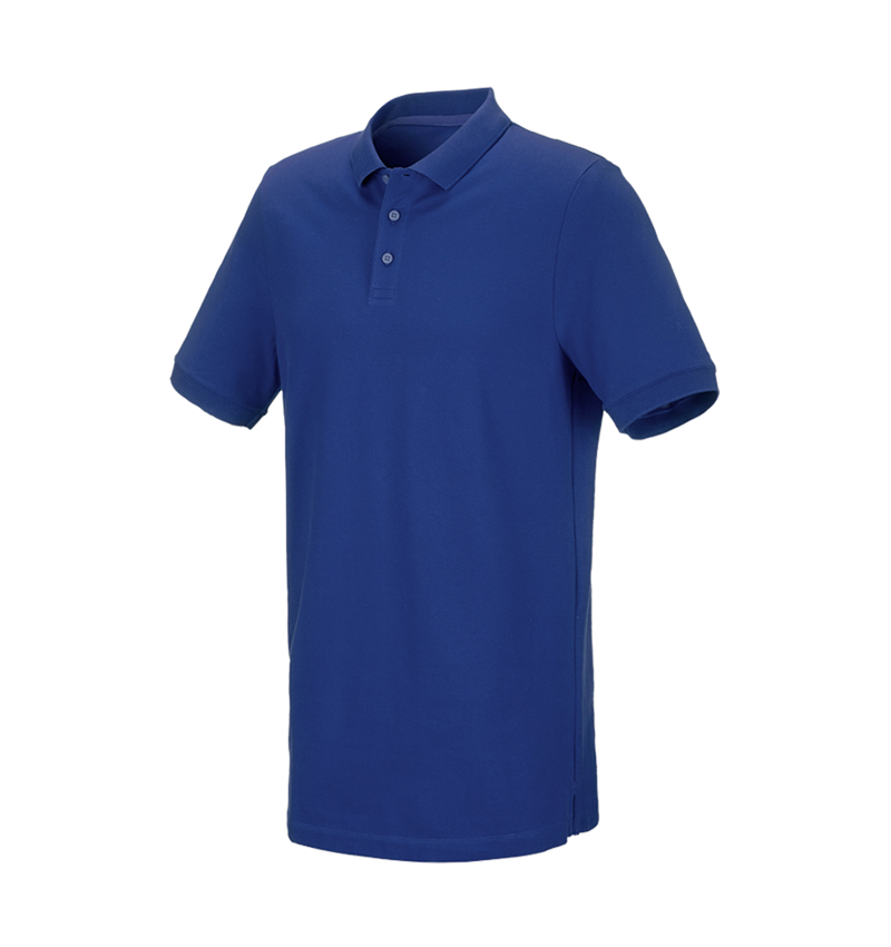 Thèmes: e.s. Piqué-Polo cotton stretch, long fit + bleu royal 2