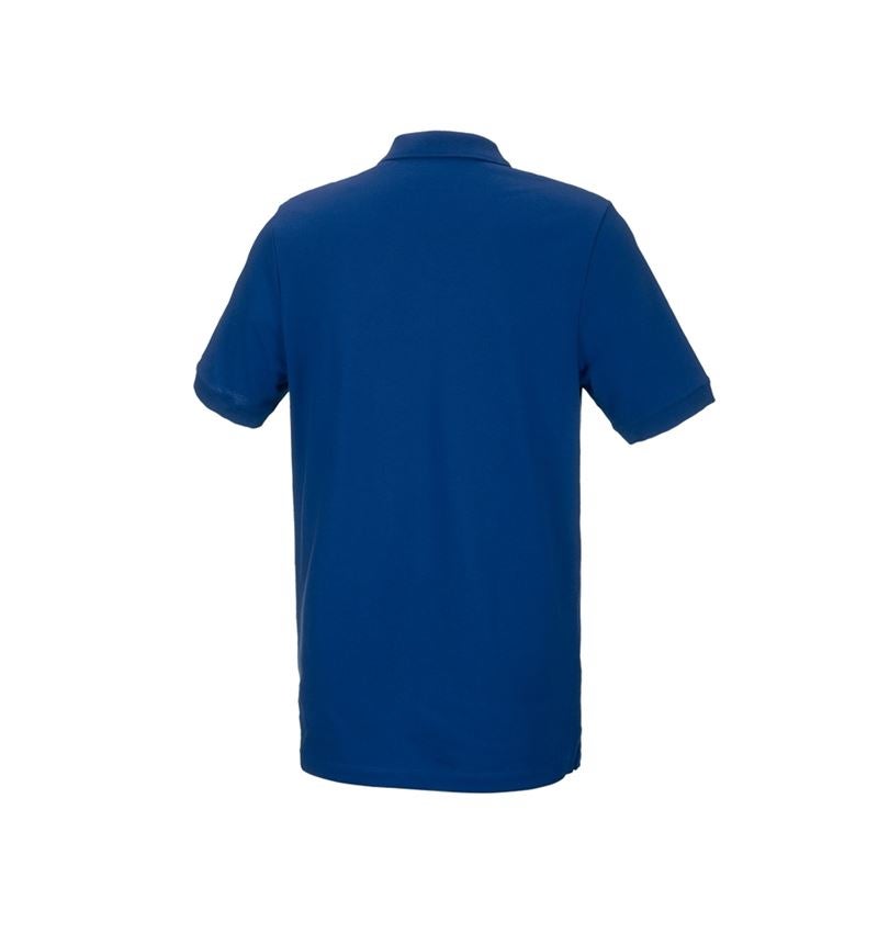 Shirts & Co.: e.s. Piqué-Polo cotton stretch, long fit + kornblau 3
