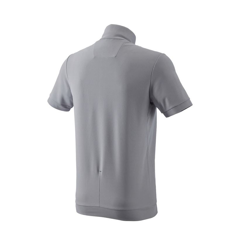 Shirts & Co.: e.s. Funktions ZIP-T-Shirt UV + platin/anthrazit 4