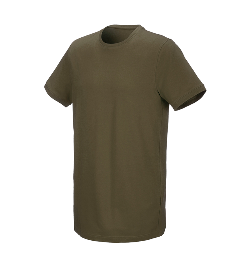 Onderwerpen: e.s. T-Shirt cotton stretch, long fit + moddergroen 2