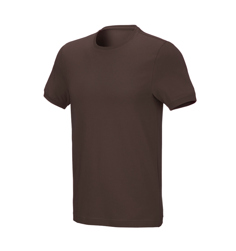 Horti-/ Sylvi-/ Agriculture: e.s. T-Shirt cotton stretch, slim fit + marron 2