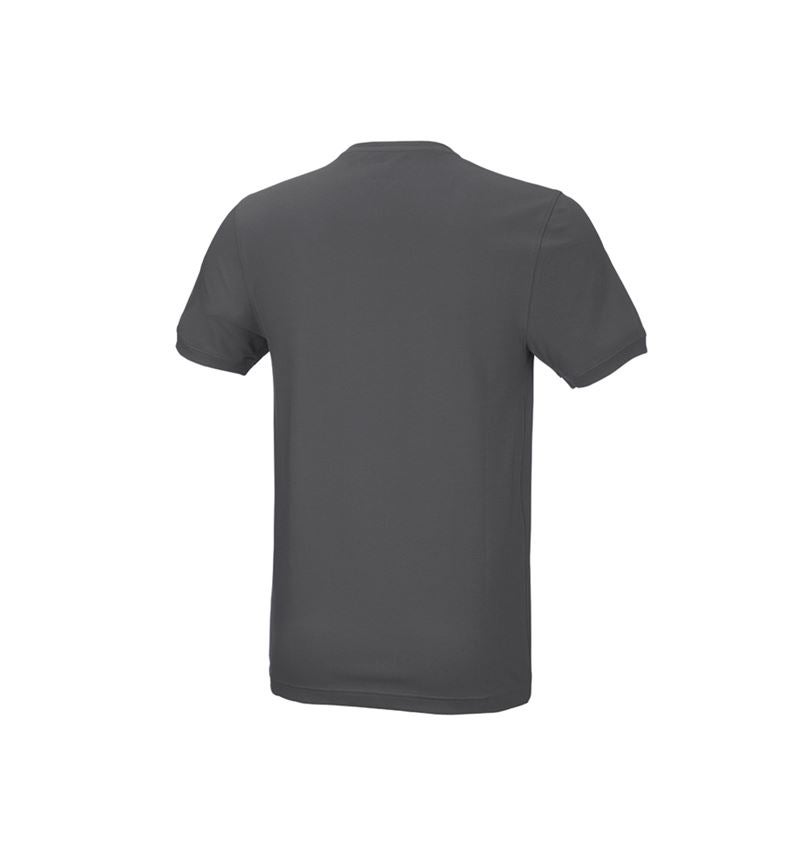 Hauts: e.s. T-Shirt cotton stretch, slim fit + anthracite 3