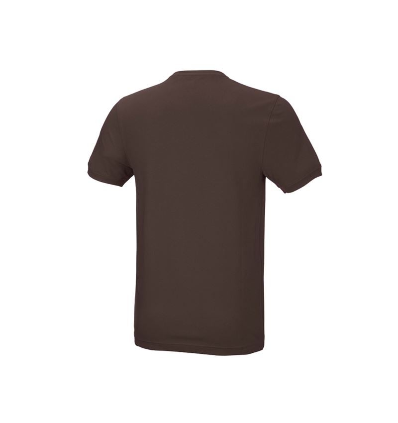 Loodgieter / Installateurs: e.s. T-Shirt cotton stretch, slim fit + kastanje 3