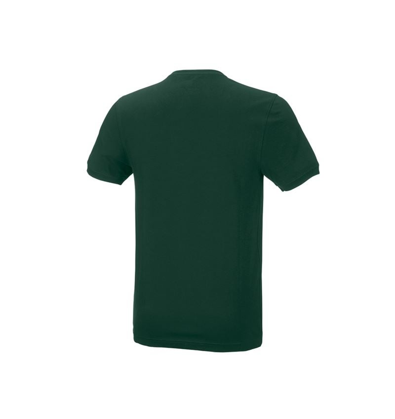 Hauts: e.s. T-Shirt cotton stretch, slim fit + vert 3