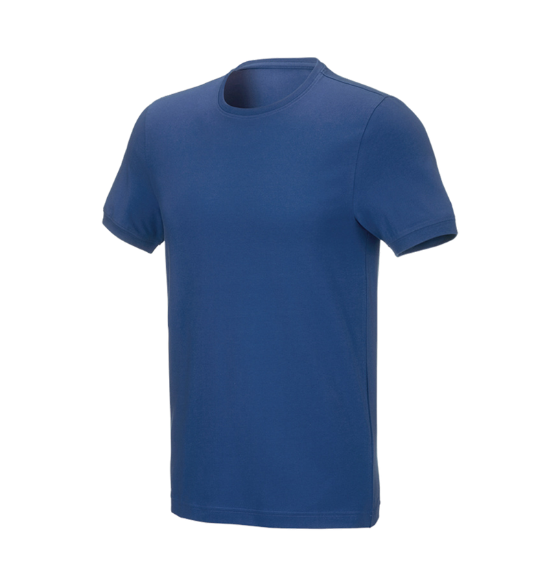 Menuisiers: e.s. T-Shirt cotton stretch, slim fit + bleu alcalin 2