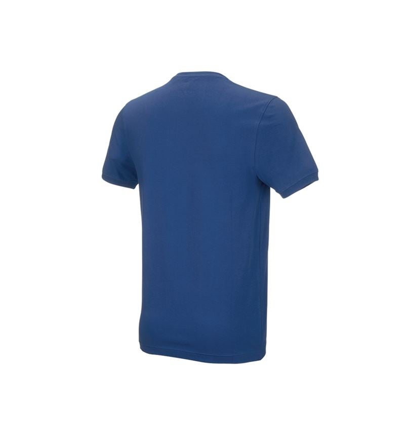 Tuin-/ Land-/ Bosbouw: e.s. T-Shirt cotton stretch, slim fit + alkalisch blauw 3