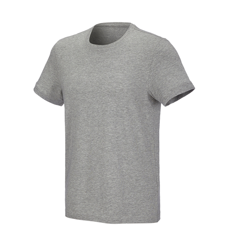 Hauts: e.s. T-Shirt cotton stretch + gris mélange 3