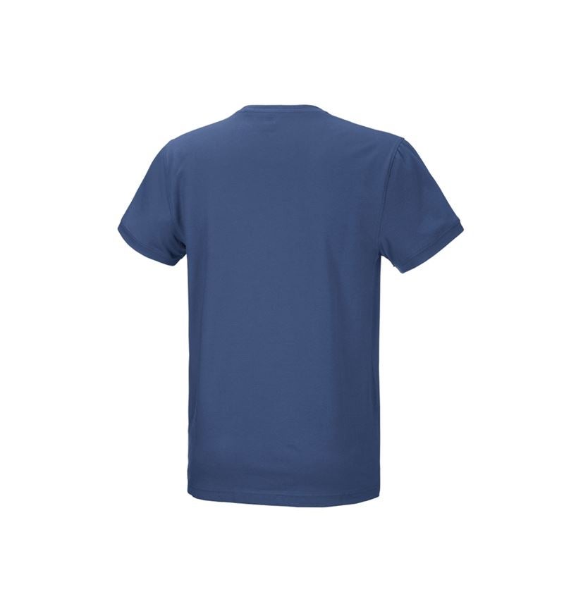 Hauts: e.s. T-Shirt cotton stretch + cobalt 3