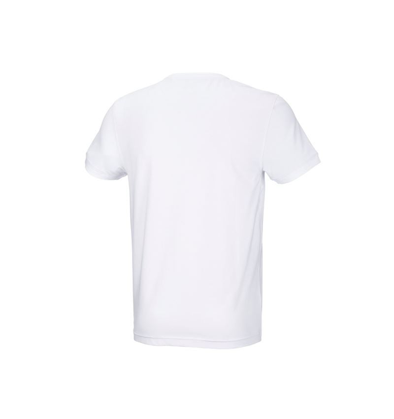 Hauts: e.s. T-Shirt cotton stretch + blanc 4