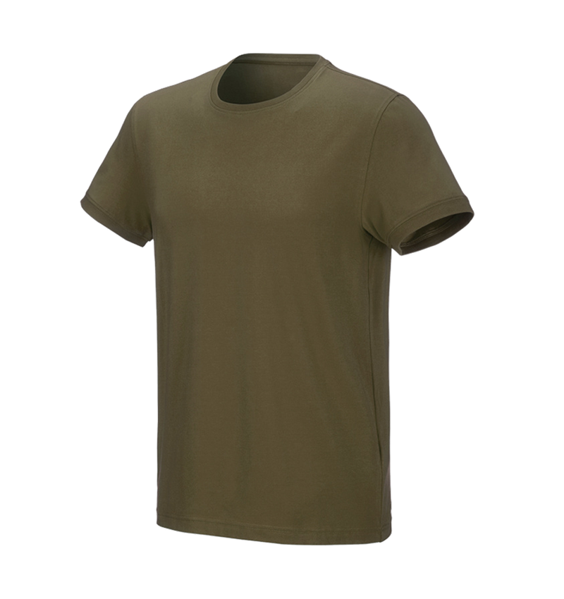 Installateur / Klempner: e.s. T-Shirt cotton stretch + schlammgrün 2