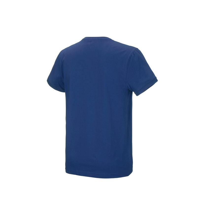 Hauts: e.s. T-Shirt cotton stretch + bleu alcalin 3