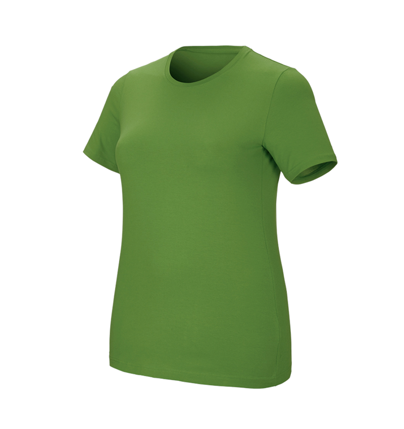 Onderwerpen: e.s. T-Shirt cotton stretch, dames, plus fit + zeegroen 2