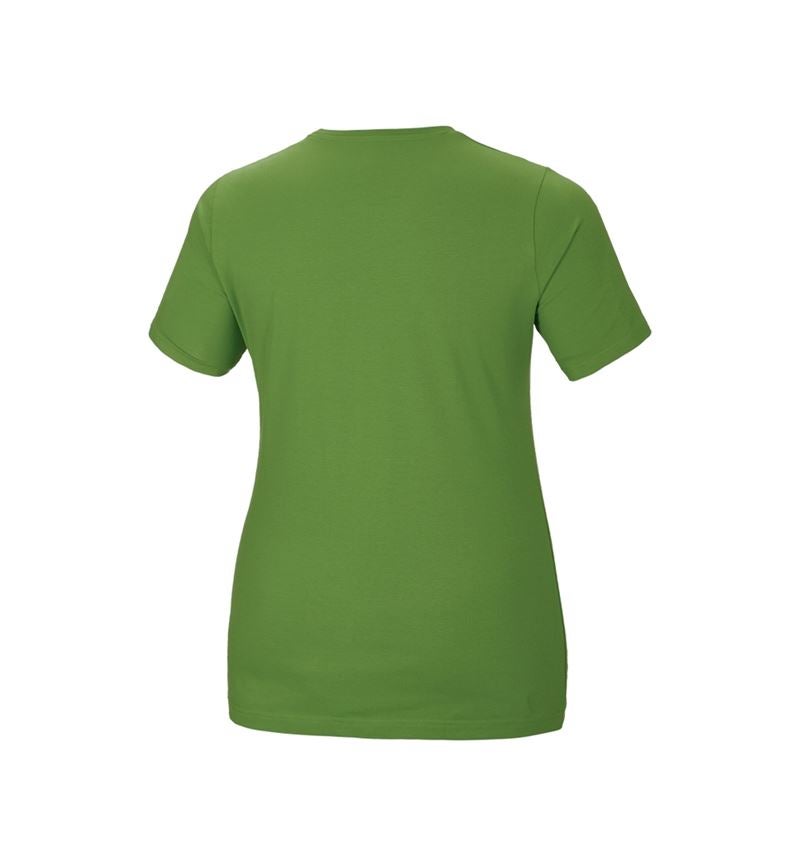 Bovenkleding: e.s. T-Shirt cotton stretch, dames, plus fit + zeegroen 3
