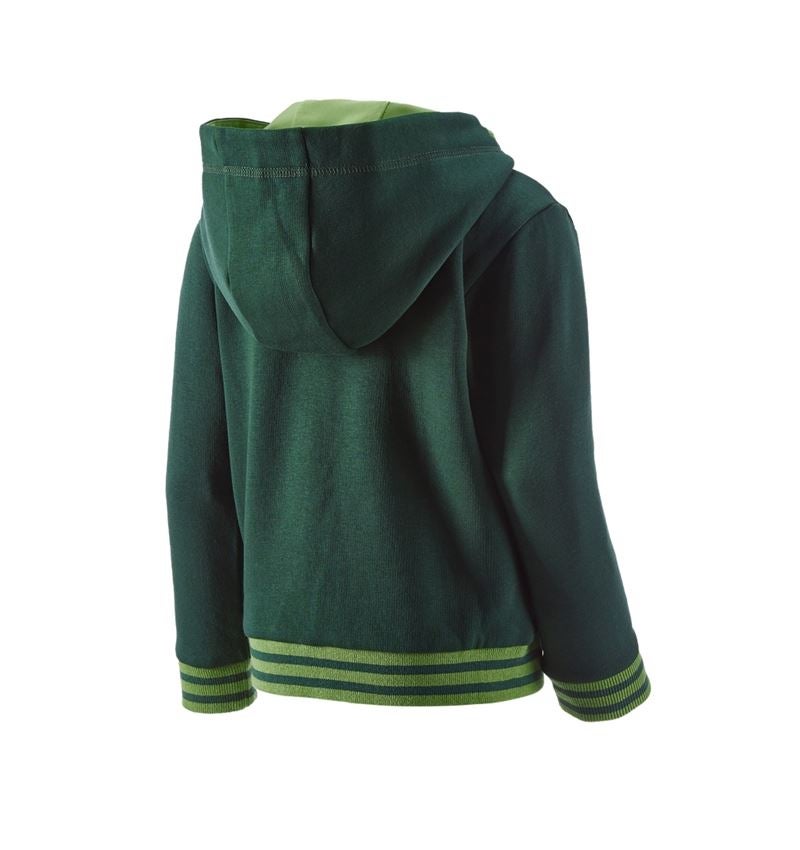 Shirts & Co.: Hoody-Sweatjacke e.s.motion 2020, Kinder + grün/seegrün 3