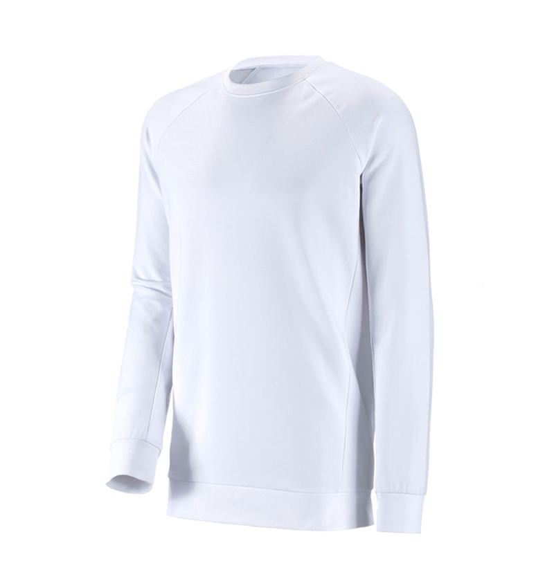 Installateurs / Plombier: e.s. Sweatshirt cotton stretch, long fit + blanc 2