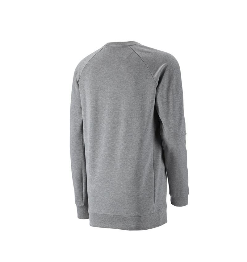 Bovenkleding: e.s. Sweatshirt cotton stretch, long fit + grijs mêlee 3