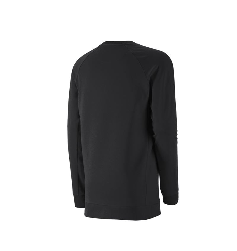 Thèmes: e.s. Sweatshirt cotton stretch, long fit + noir 3