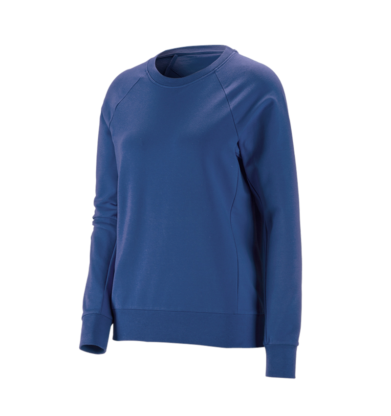 Bovenkleding: e.s. Sweatshirt cotton stretch, dames + alkalisch blauw 2