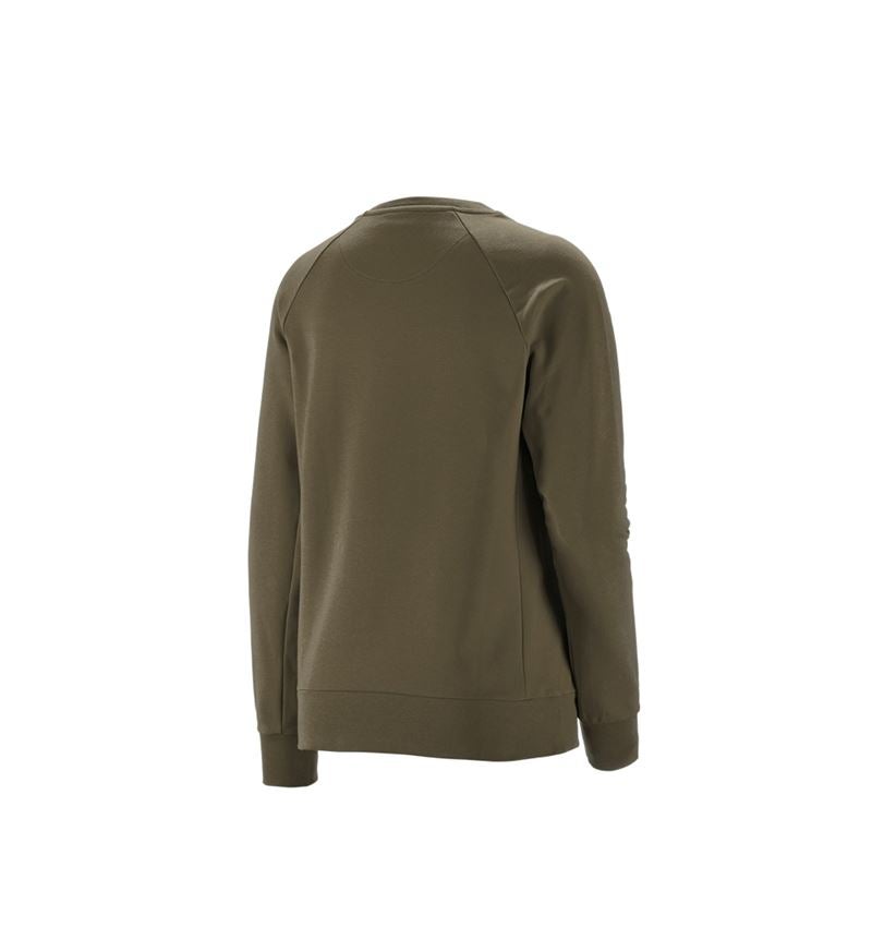 Bovenkleding: e.s. Sweatshirt cotton stretch, dames + moddergroen 3