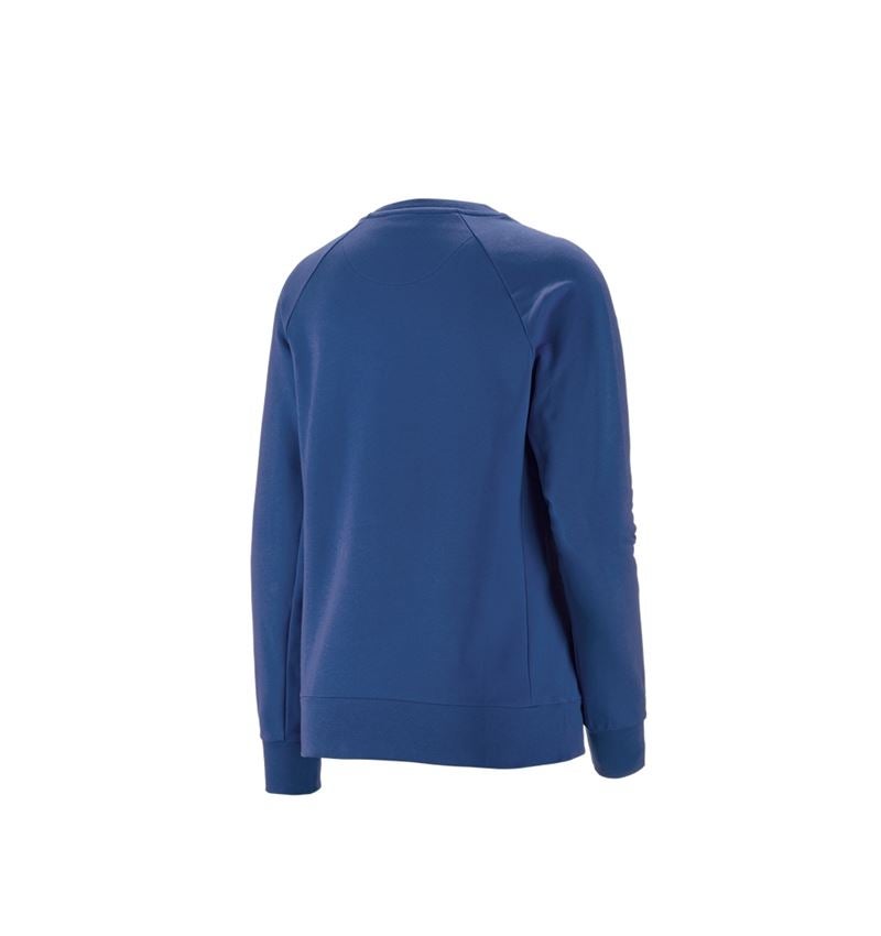 Loodgieter / Installateurs: e.s. Sweatshirt cotton stretch, dames + alkalisch blauw 3