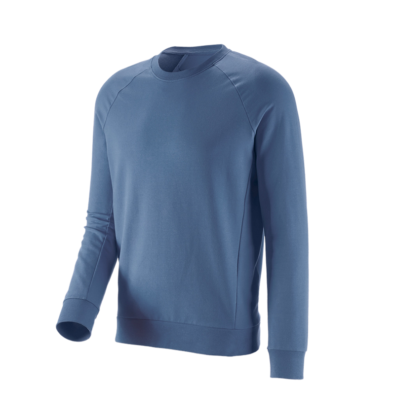 Hauts: e.s. Sweatshirt cotton stretch + cobalt 2