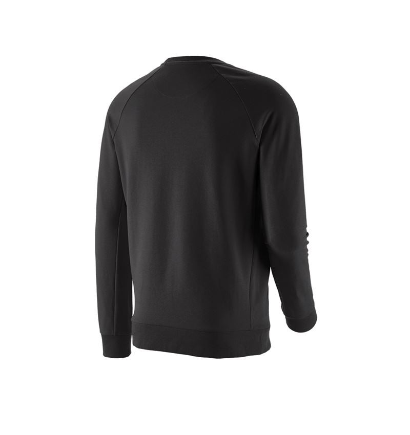 Shirts & Co.: e.s. Sweatshirt cotton stretch + schwarz 6