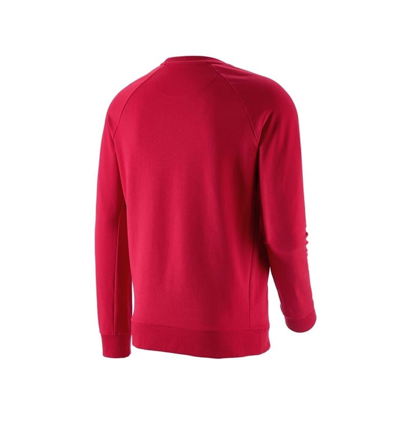 Hauts: e.s. Sweatshirt cotton stretch + rouge vif 3