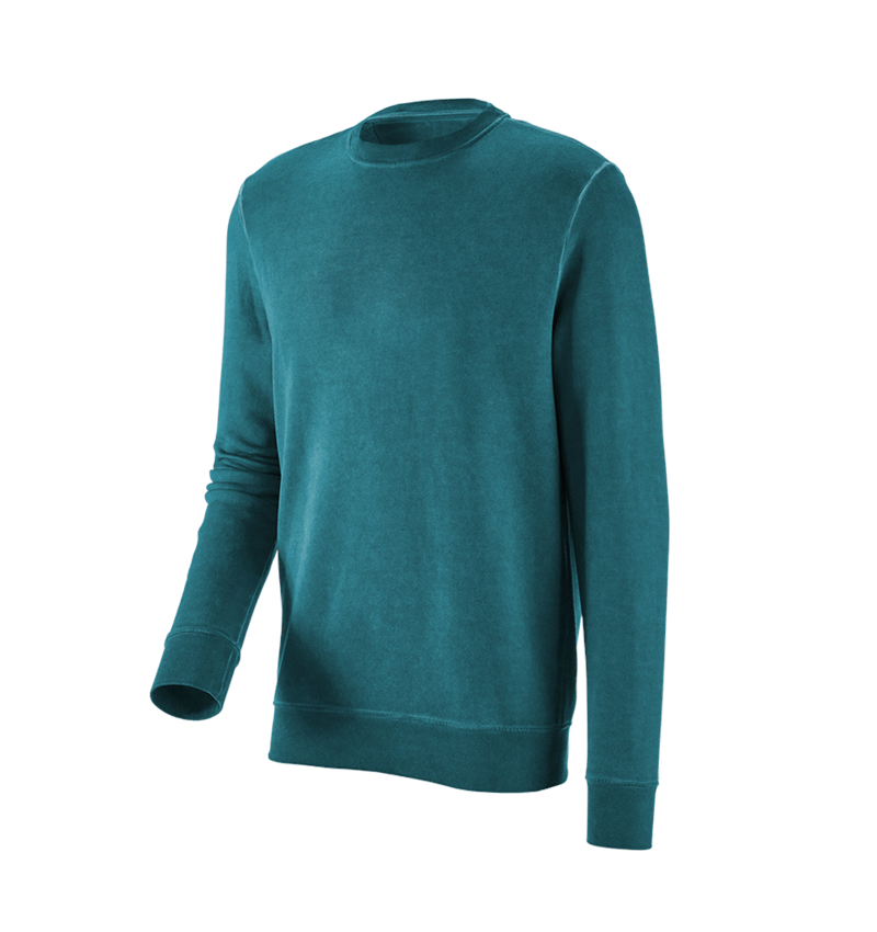 Tuin-/ Land-/ Bosbouw: e.s. Sweatshirt vintage poly cotton + donker cyaan vintage 4