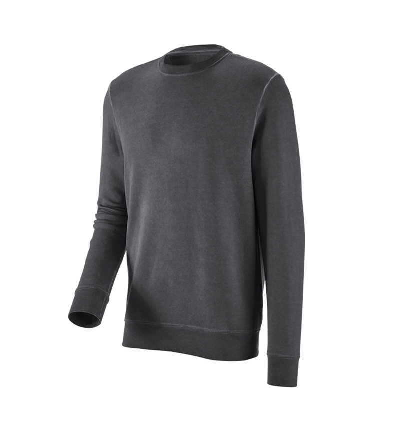 Shirts & Co.: e.s. Sweatshirt vintage poly cotton + oxidschwarz vintage 3