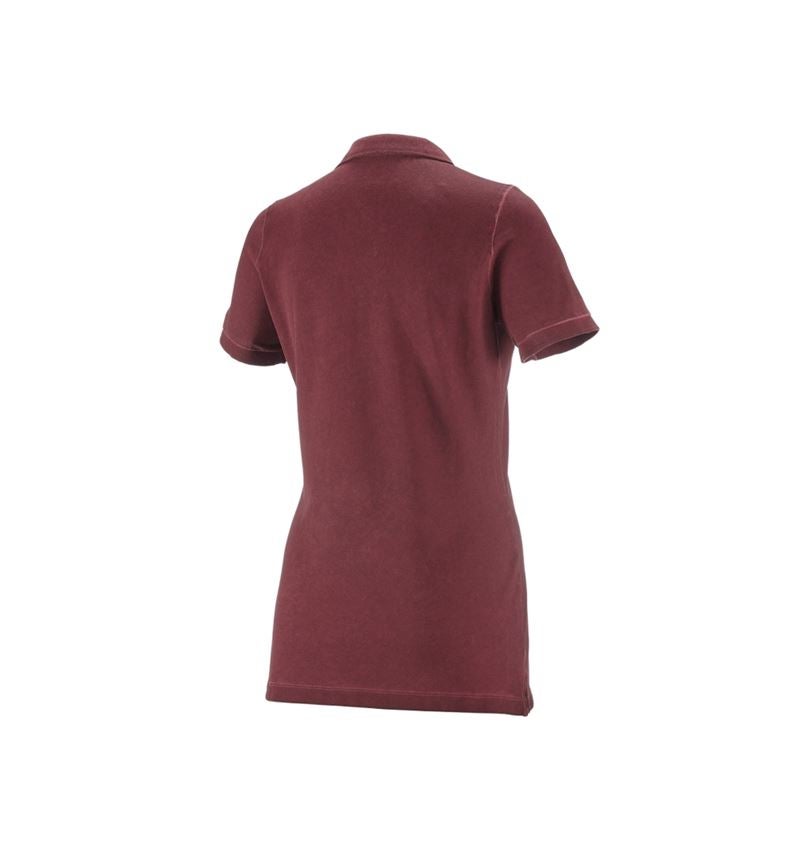 Schreiner / Tischler: e.s. Polo-Shirt vintage cotton stretch, Damen + rubin vintage 1