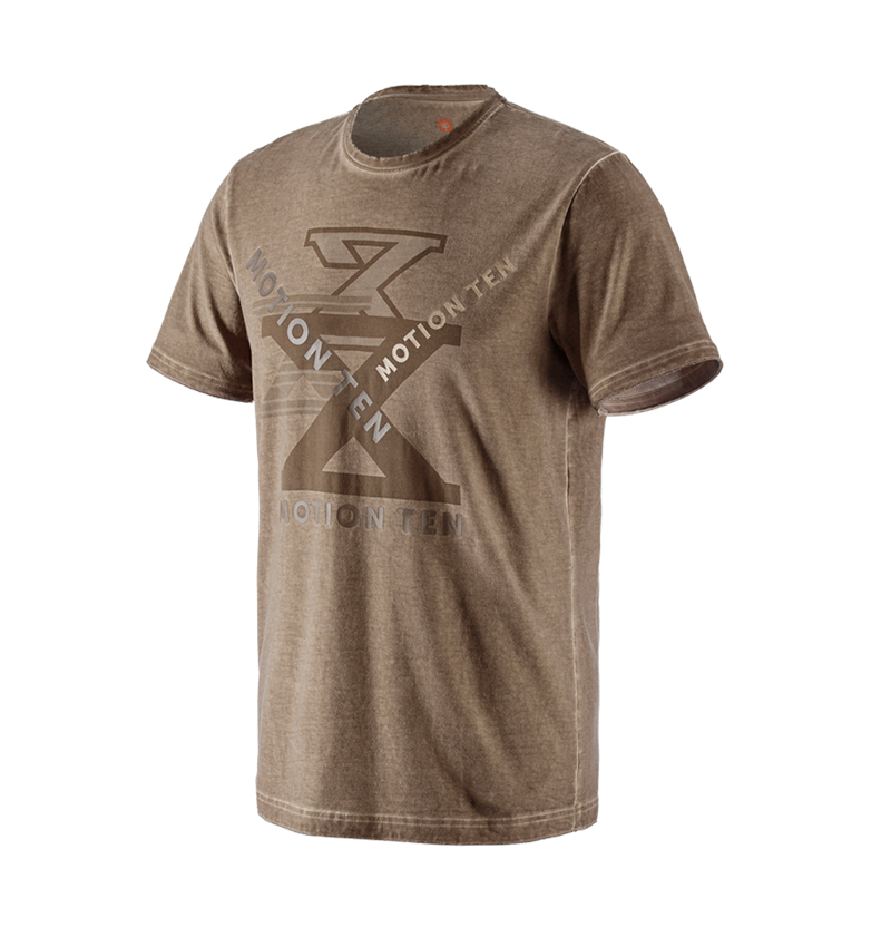 Menuisiers: T-Shirt e.s.motion ten + brun cendré vintage 1