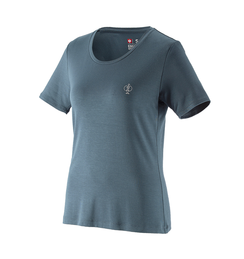 Bovenkleding: Modal-shirt e.s. ventura vintage, dames + ijzerblauw 2