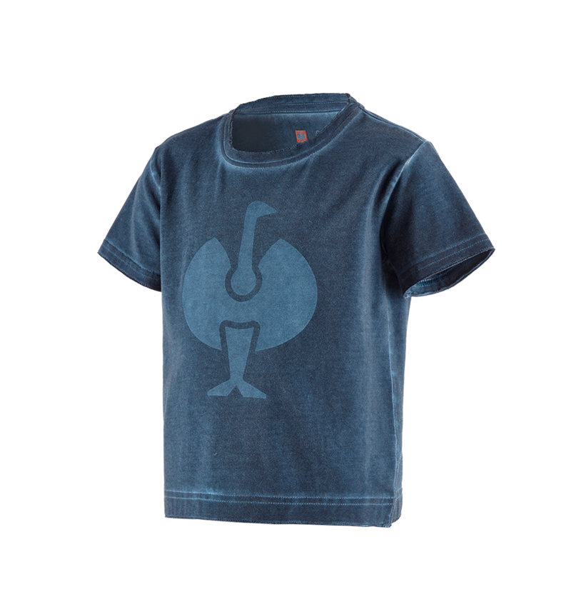 Hauts: T-Shirt e.s.motion ten ostrich, enfants + bleu ardoise vintage 2
