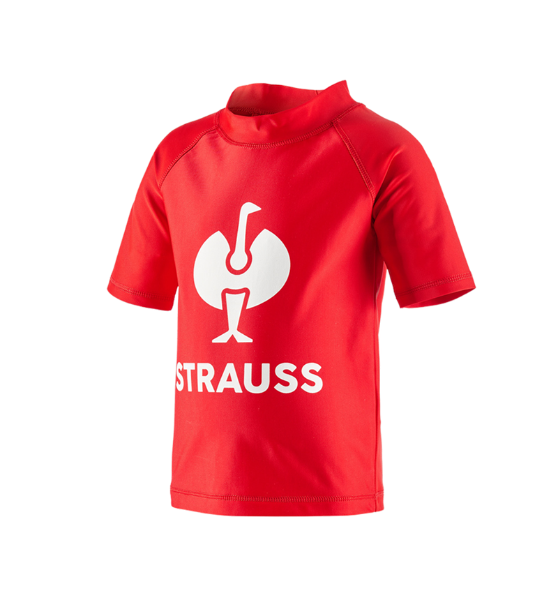 Bovenkleding: e.s. aqua-UV-shirt, kinderen + strauss rood 2