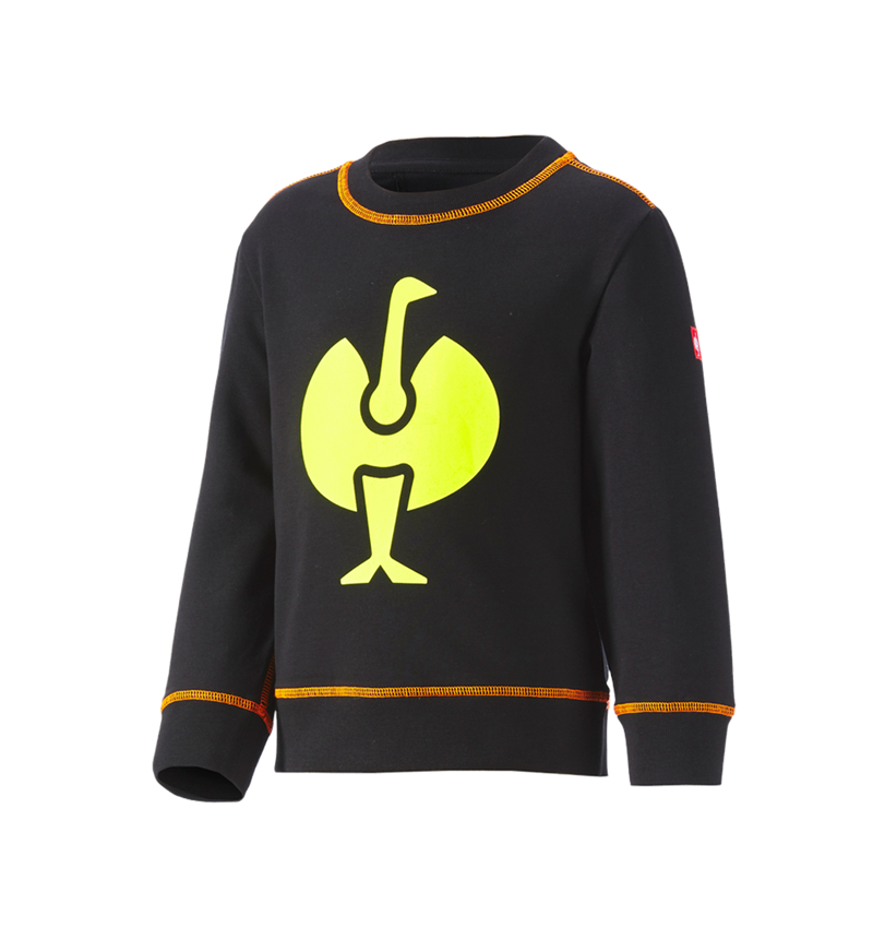 Bovenkleding: Sweatshirt e.s.motion 2020, kinderen + zwart/signaalgeel/signaaloranje 1