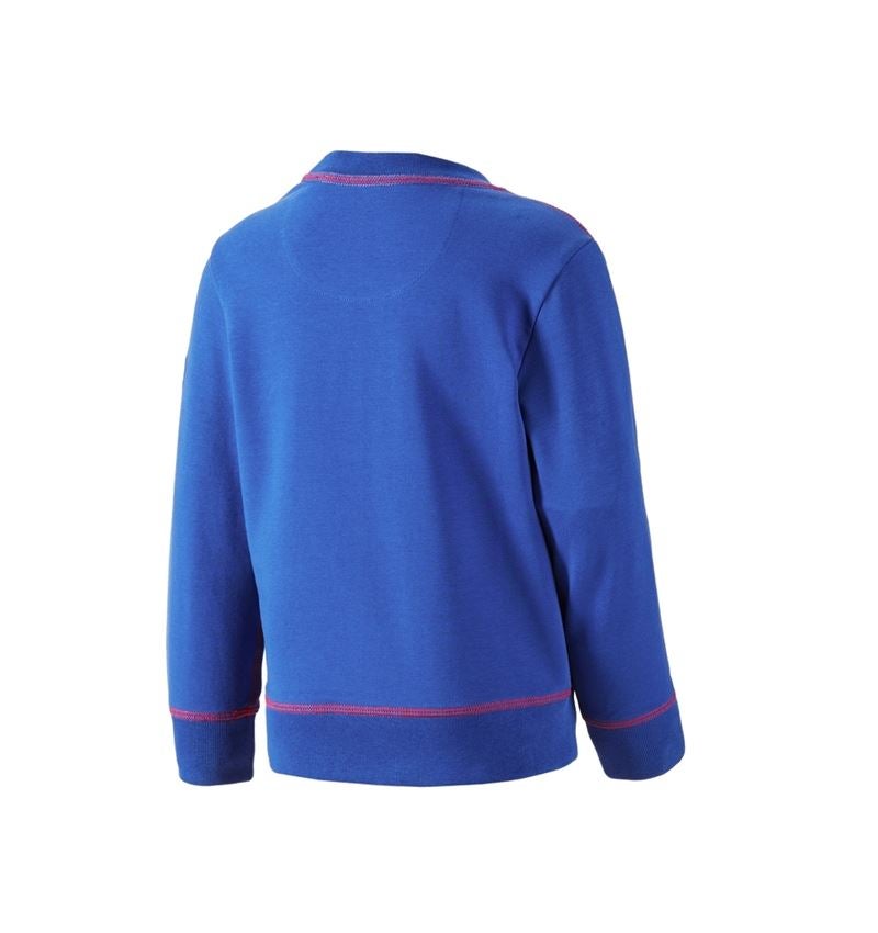 Bovenkleding: Sweatshirt e.s.motion 2020, kinderen + korenblauw/vuurrood 2