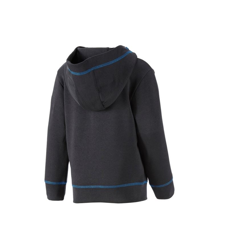 Shirts & Co.: Hoody-Sweatshirt e.s.motion 2020, Kinder + graphit/enzianblau 2