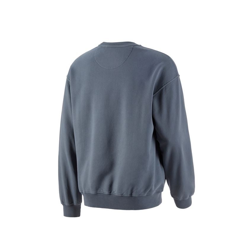 Hauts: Sweatshirt Oversize e.s.motion ten + bleu fumée vintage 3