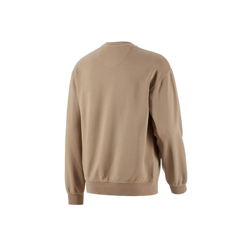 Hauts: Sweatshirt Oversize e.s.motion ten + beige liège vintage 4