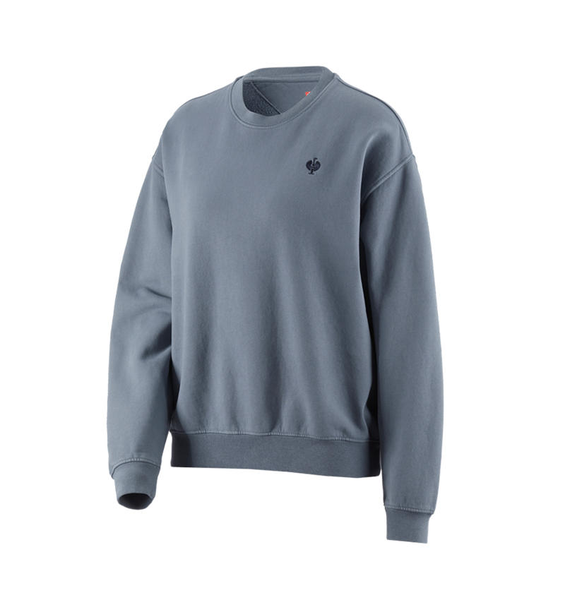 Shirts & Co.: Oversize Sweatshirt e.s.motion ten, Damen + rauchblau vintage 2