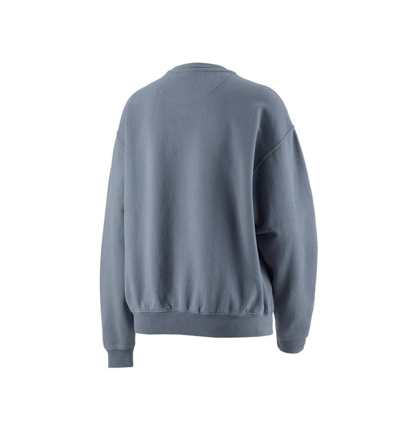 Bovenkleding: Oversized damessweatshirt e.s.motion ten + rookblauw vintage 3