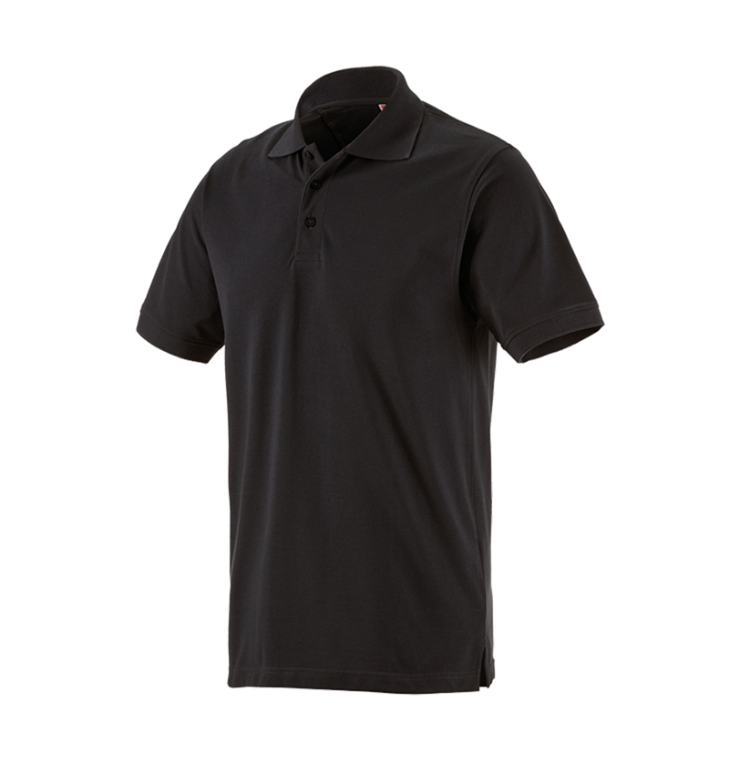 Shirts & Co.: Piqué-Polo e.s.industry + schwarz