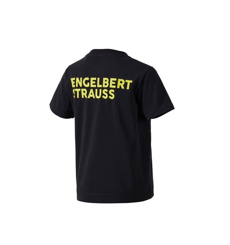 Themen: T-Shirt e.s.trail, Kinder + schwarz/acidgelb 3