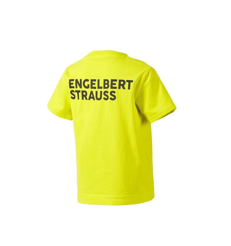 Hauts: T-Shirt e.s.trail, enfants + jaune acide/noir 3